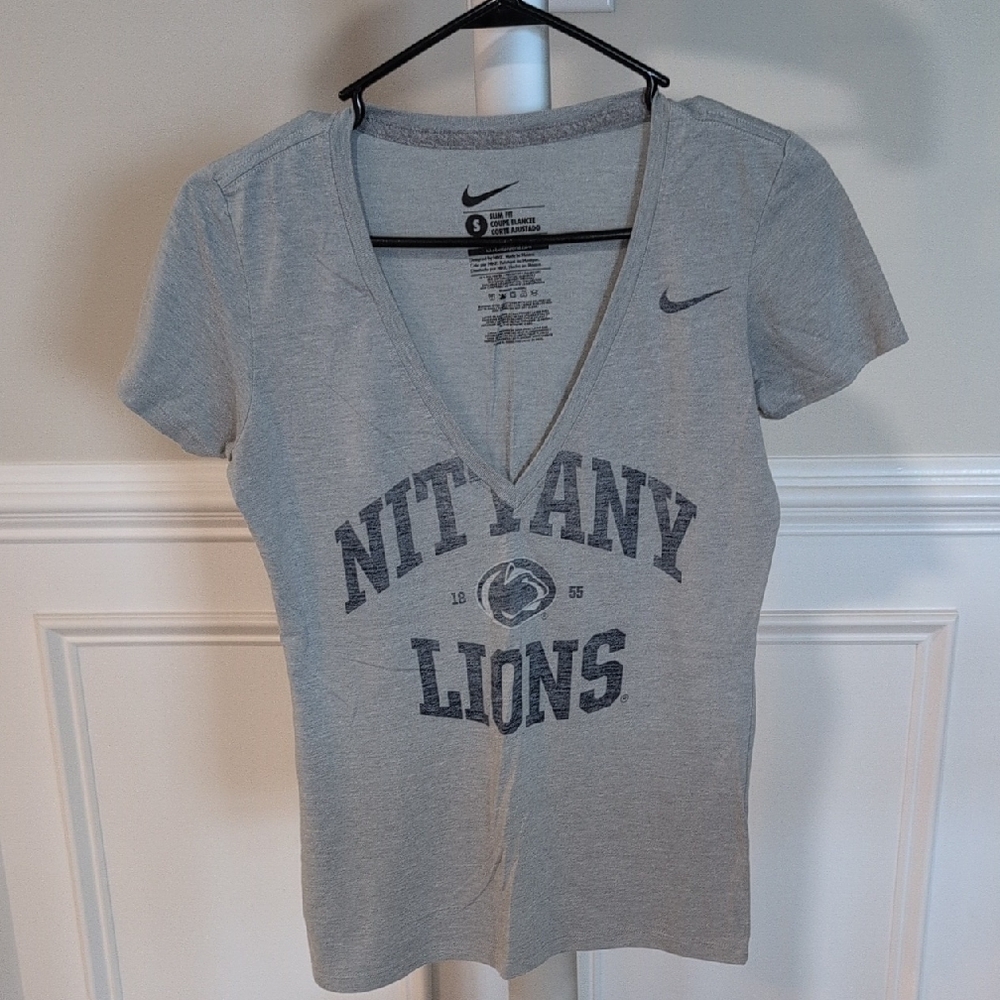 Nike Heather Gray Nittany Lions Tee Small